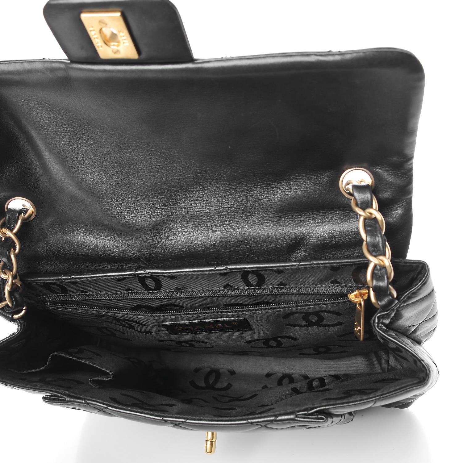 Chanel Lambskin Quilted Single Flap Black 5 of 7