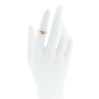 David Yurman 18K Yellow Gold 7mm Sculpted Cable Pinky Ring 49 4.75 2 of 6