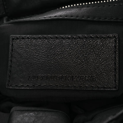 Alexander Wang Lambskin Marti Backpack Bag Washed Black Rhodium Hardware 6 of 11