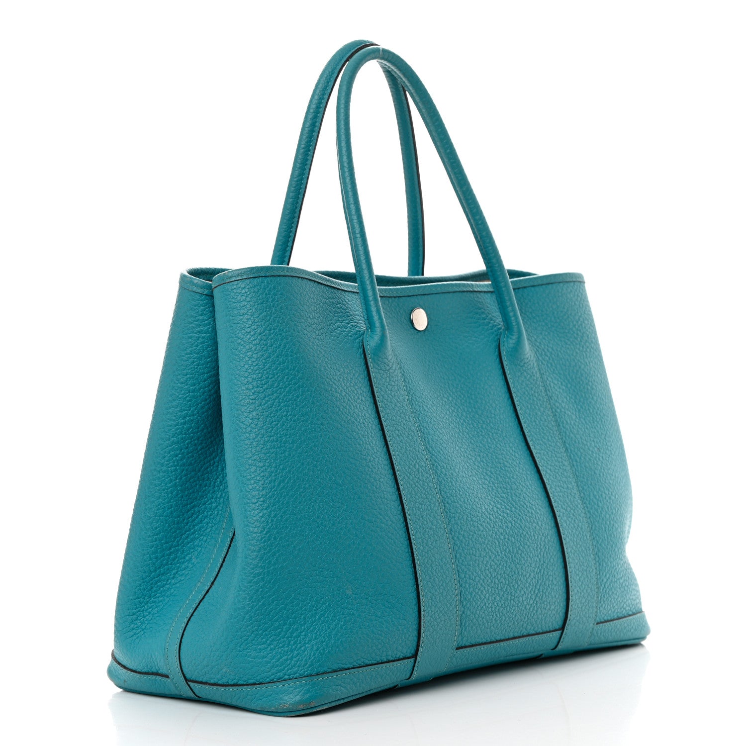 Hermes Vache Country Garden Party 36 MM Turquoise 3 of 21