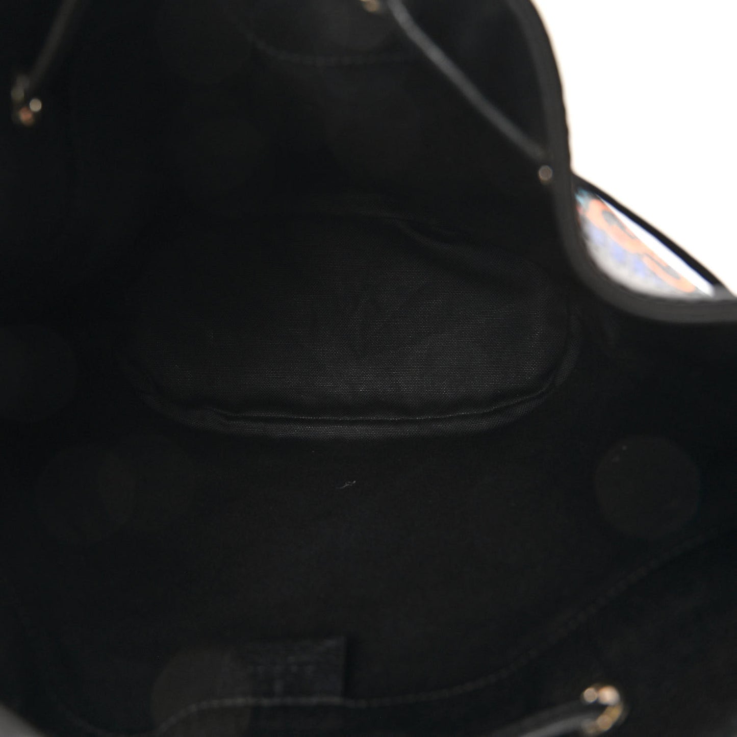 GG Supreme Monogram Psychedelic Bucket Bag Black