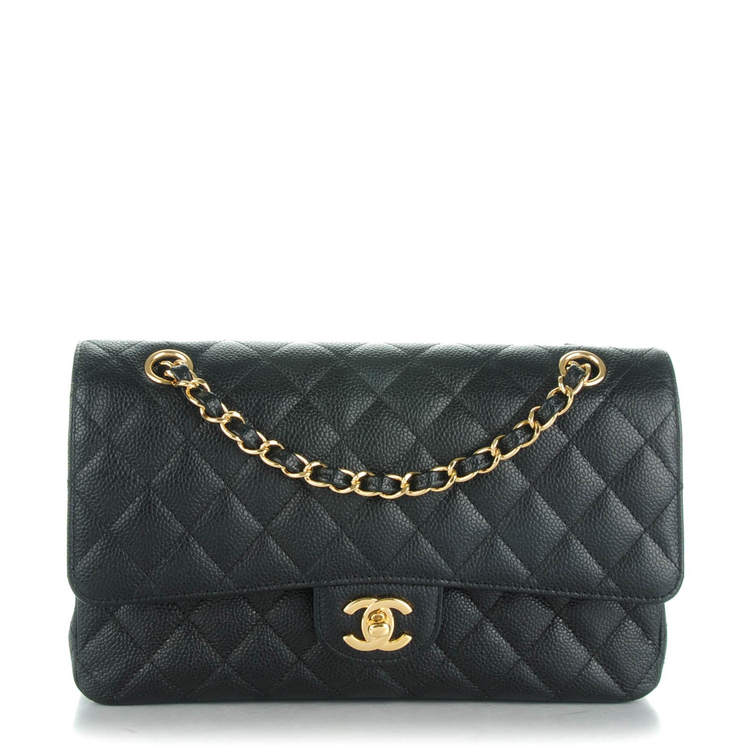 Chanel Caviar Quilted Medium Double Flap Black 1 of 8