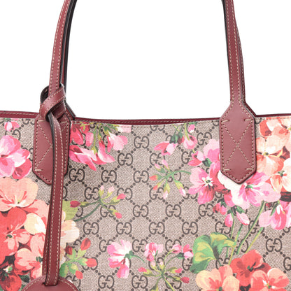Gucci GG Supreme Monogram Blooms Medium Reversible Tote Beige Multicolor Dry Rose 11 of 11