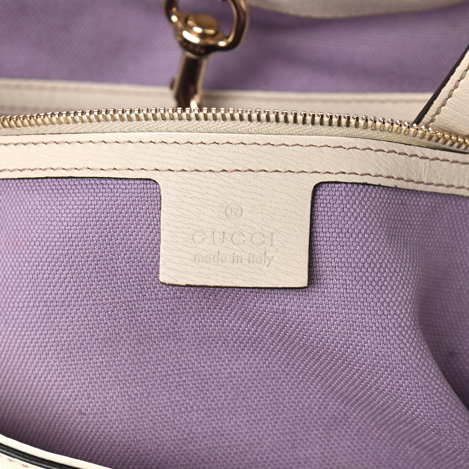 Gucci Calfskin Flora Infinity Medium Nice Tote Off White 6 of 10