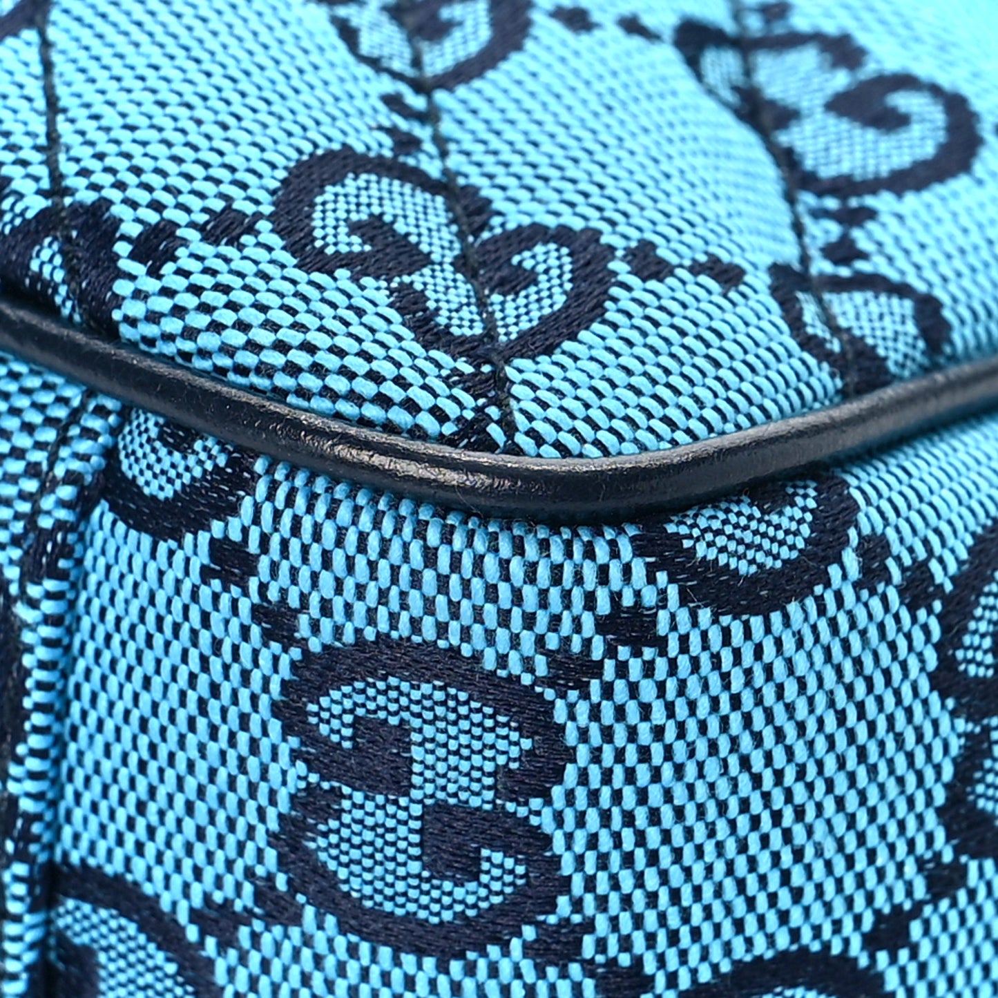 Monogram Multicolor Matelasse Diagonal Small GG Marmont Shoulder Bag Light Blue