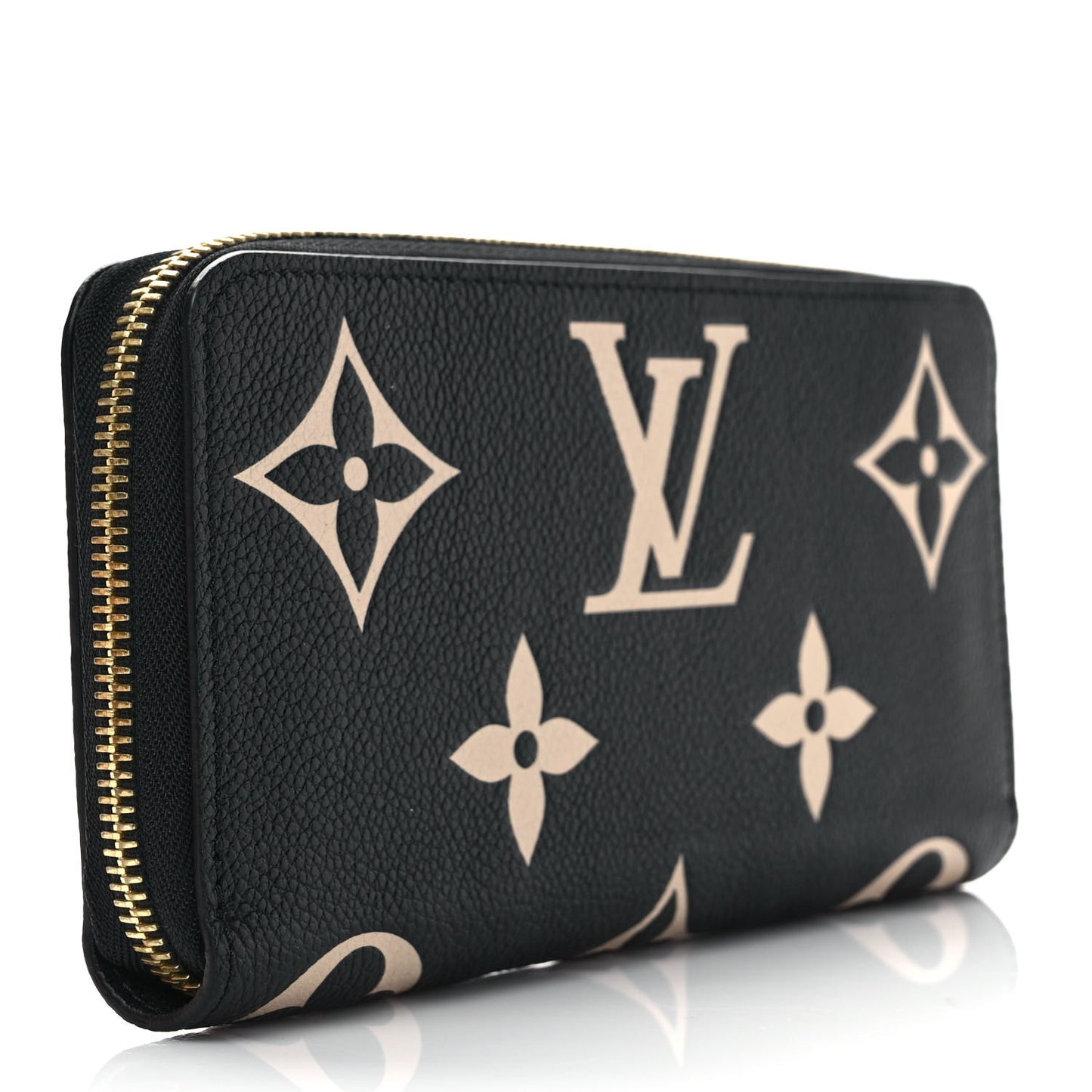 Empreinte Monogram Giant Zippy Wallet Black Beige