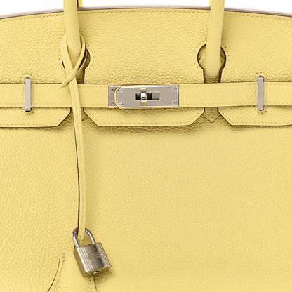 Hermes Togo Birkin 30 Jaune Poussin 8 of 11