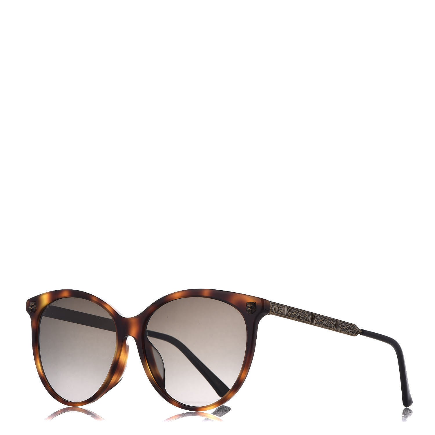Gucci Acetate Cat Eye GG 0223SK Sunglasses Tortoise 1 of 8