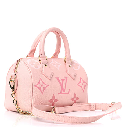 Louis Vuitton Empreinte Monogram Giant Speedy Bandouliere 20 Degrade Rose Pink 3 of 8