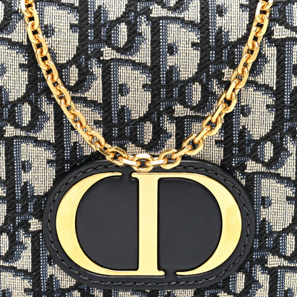 Christian Dior Oblique 30 Montaigne 2-In-1 Pouch Blue 7 of 10