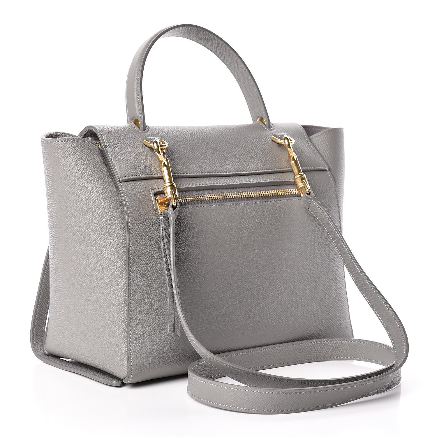 Celine Grained Calfskin Micro Belt Bag Cloud 3 of 11