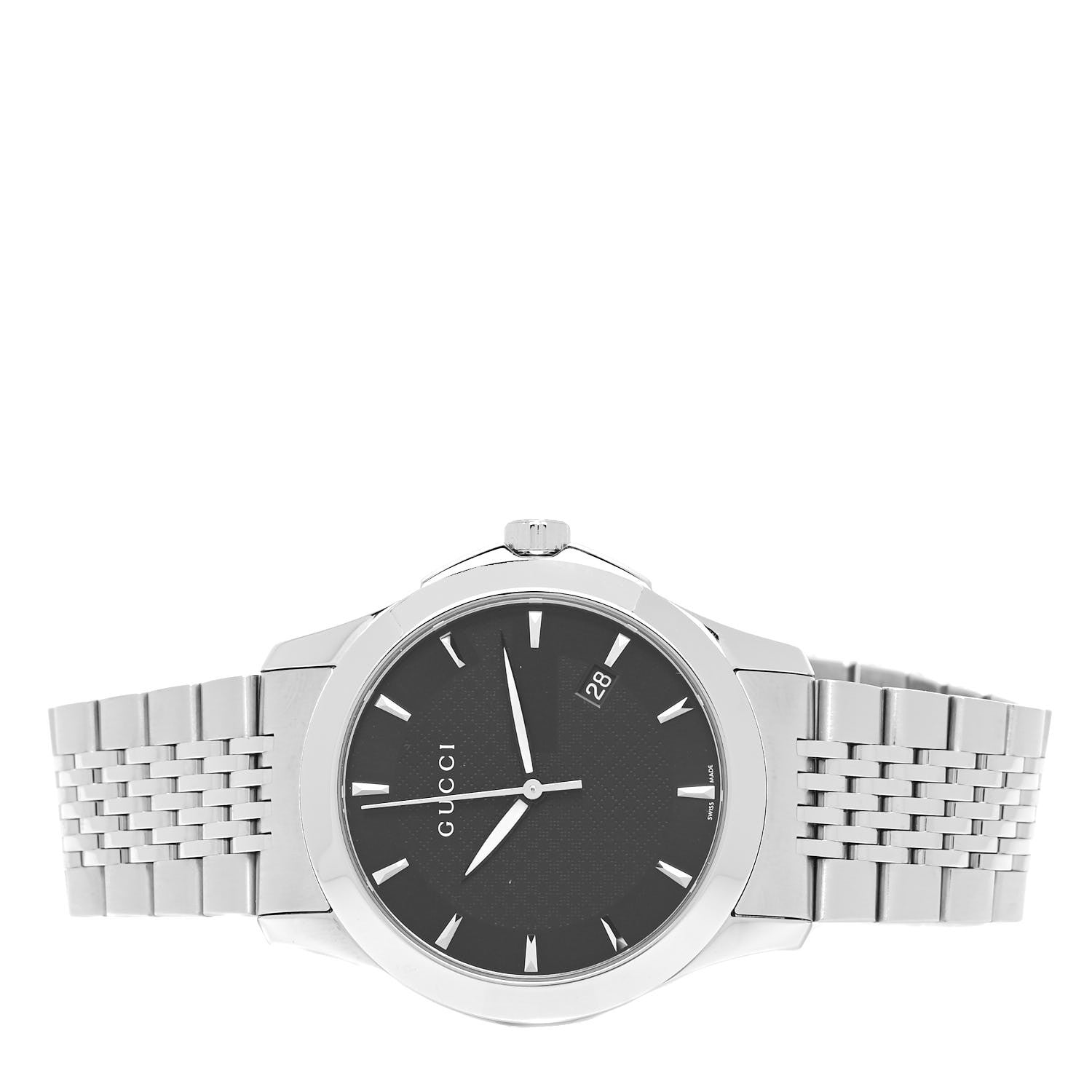 Gucci Stainless Steel 38mm G-Timeless Quartz Watch Black 2 of 4