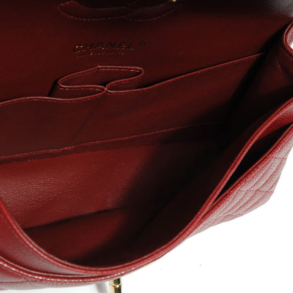 Chanel Caviar Quilted Medium Double Flap Red 7 of 8