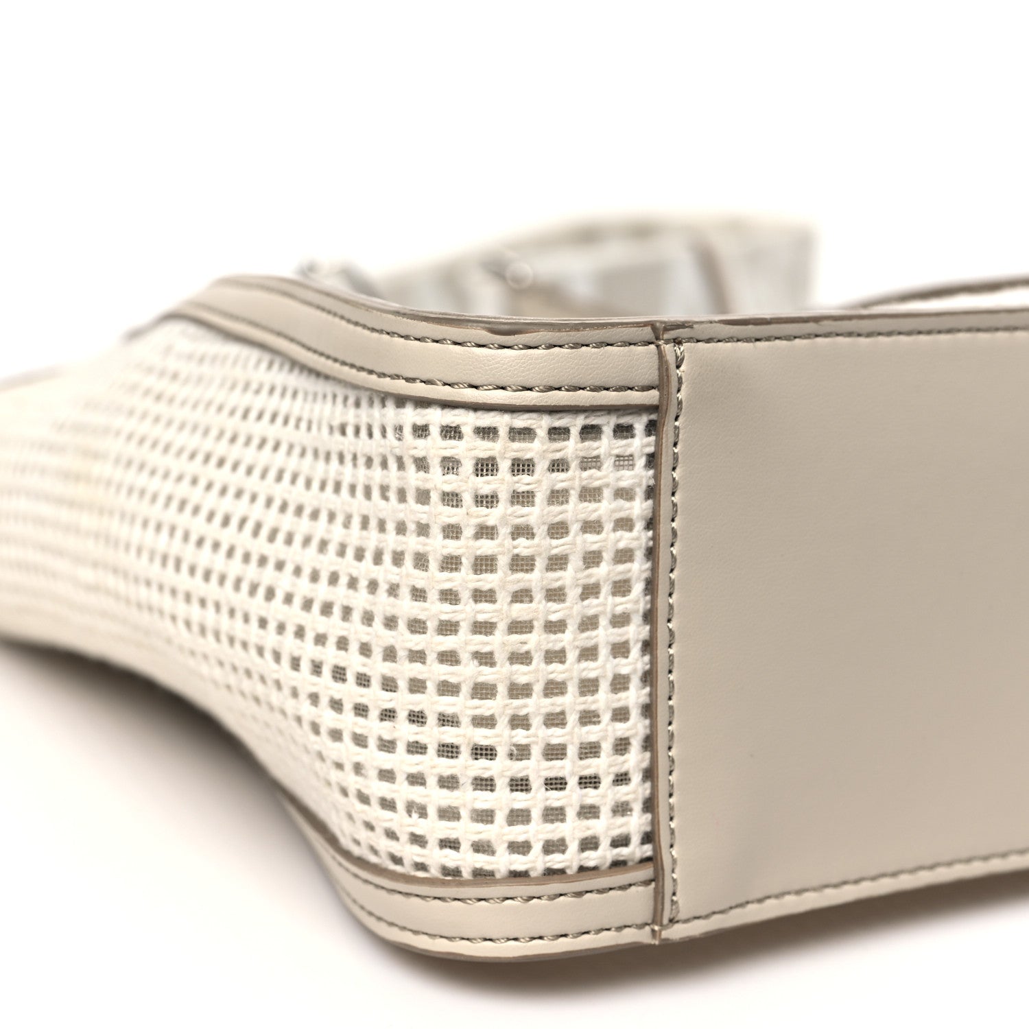 Stella McCartney Eco Mesh Logo Mini Crossbody Ivory White 9 of 10