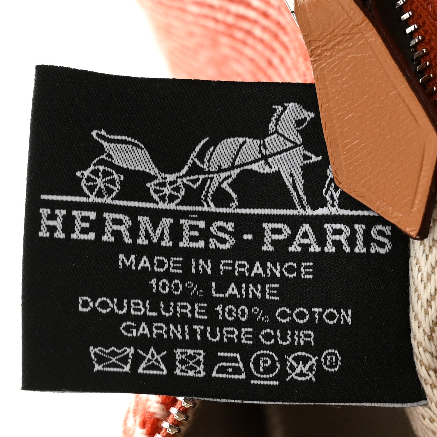 Hermes Wool Small Bride-A-Brac H Natte Pouch Tomette 6 of 8