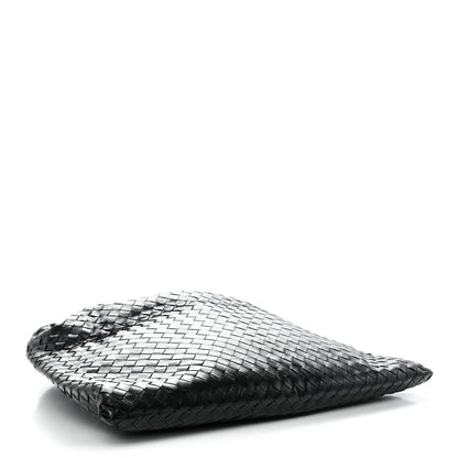 Bottega Veneta Calfskin Intrecciato Large Hop Black Black 3 of 10