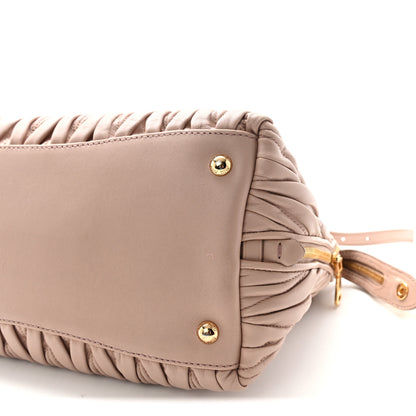 Miu Miu Nappa Matelasse Top Handle Cammeo 9 of 9