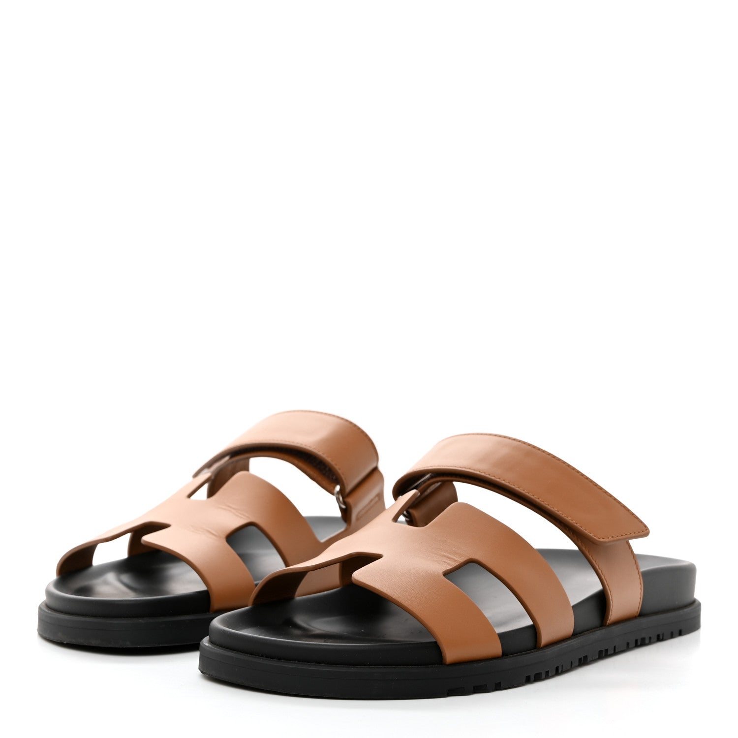 Hermes Calfskin Mens Chypre Sandals 40.5 Naturel 3 of 9