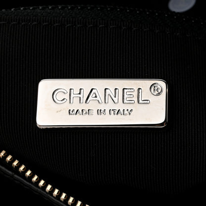 Chanel Calfskin Crocodile Embossed Small Gabrielle Cocodile Hobo Black 6 of 11