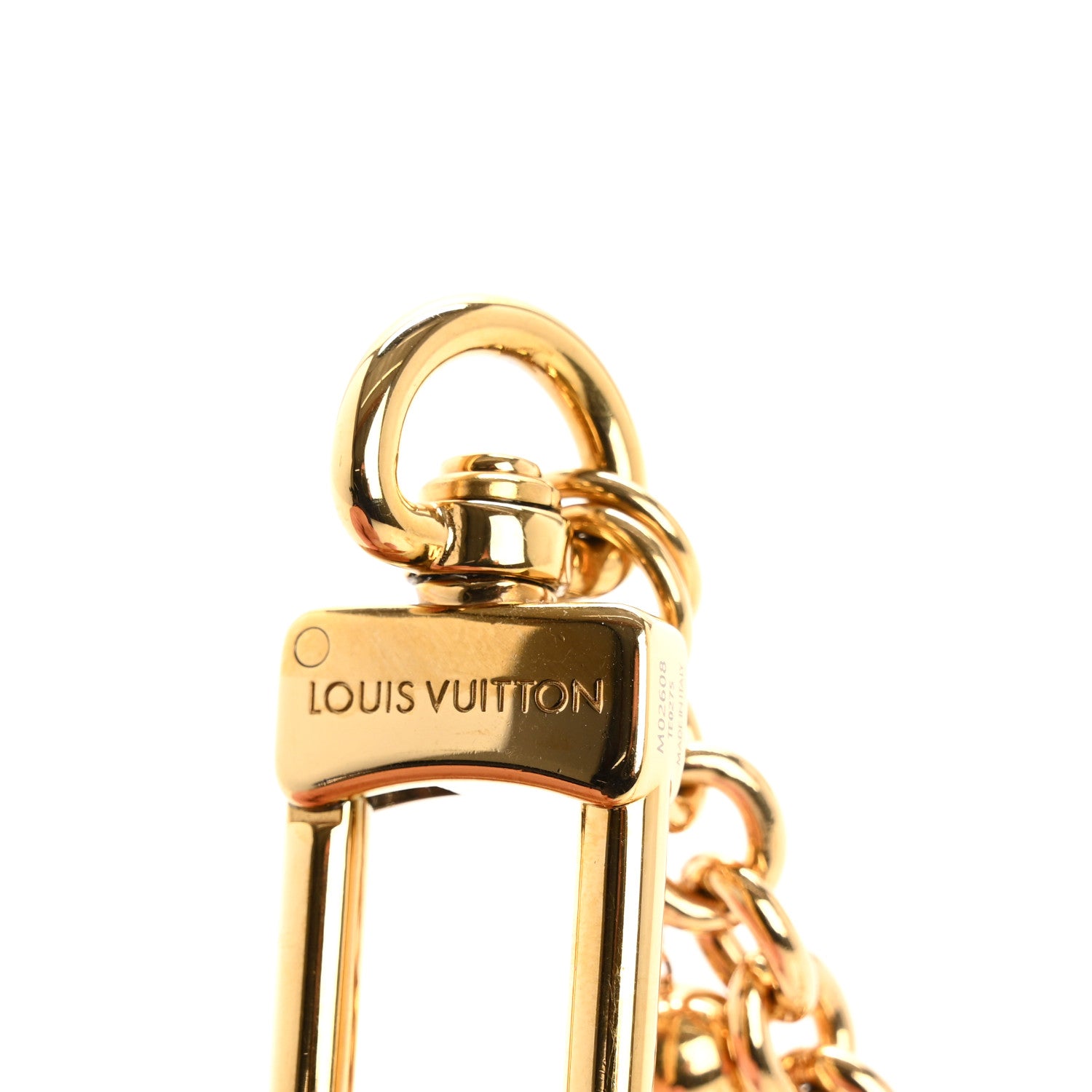 Louis Vuitton Metal Pearl River Bag Charm Gold 3 of 5
