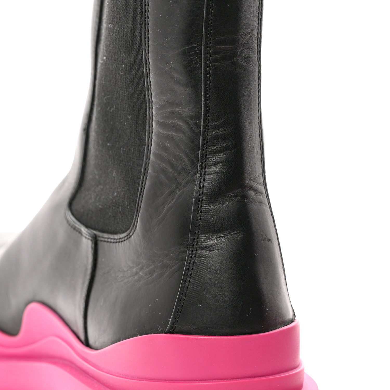 Bottega Veneta Calfskin The Tire Chelsea Boots 40 Black Hollyhock 13 of 13