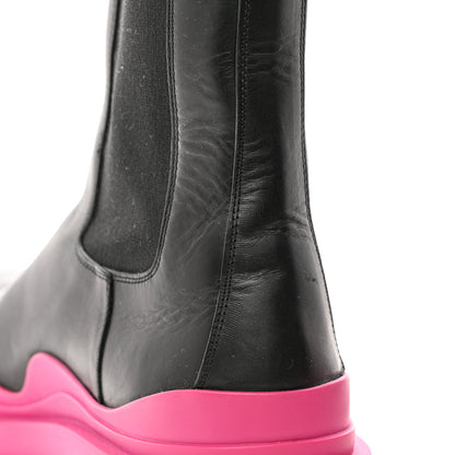 Bottega Veneta Calfskin The Tire Chelsea Boots 40 Black Hollyhock 13 of 13