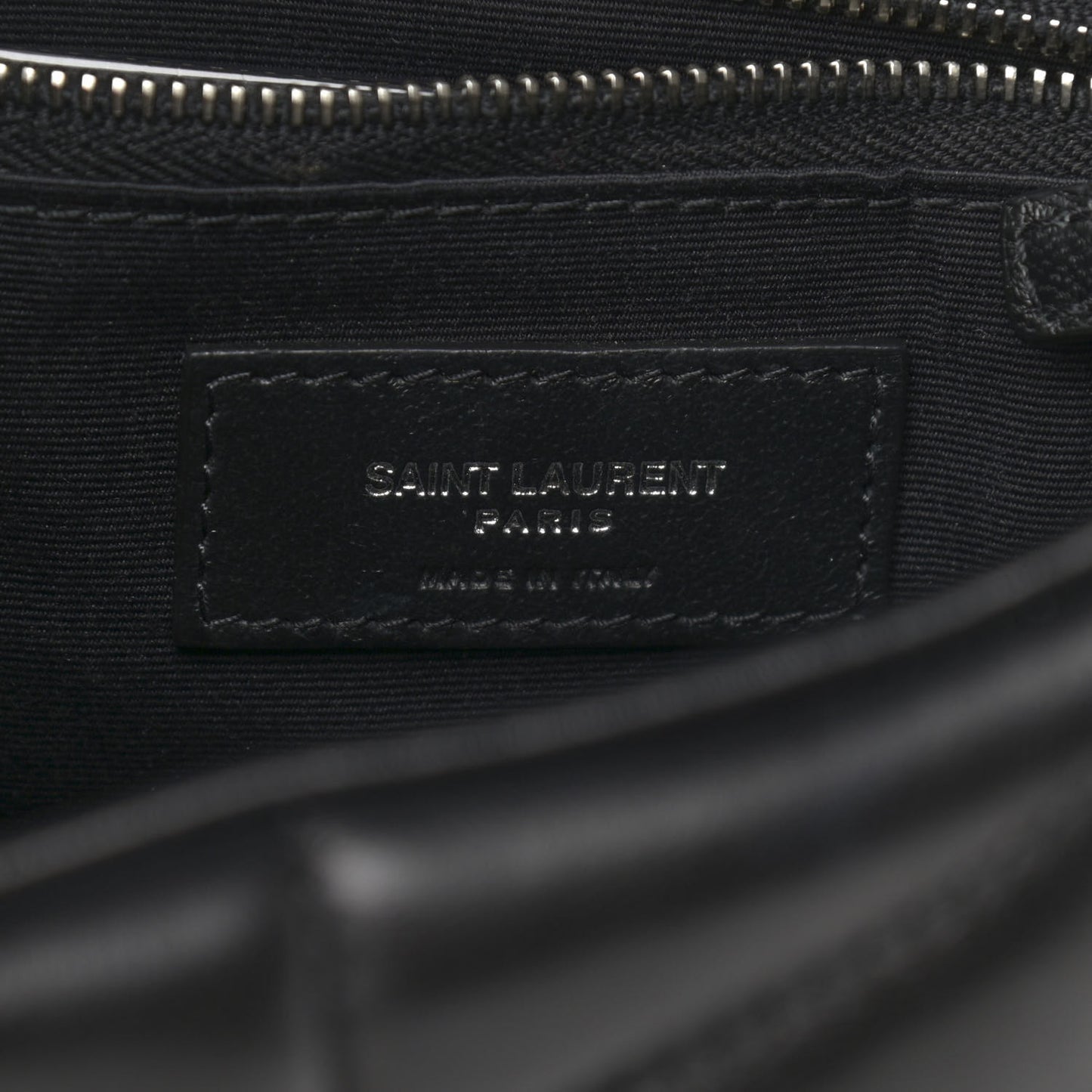 Lambskin Quilted Toy Loulou Puffer Monogram Chain Satchel Black