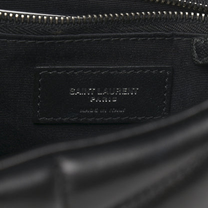 Saint Laurent Lambskin Quilted Toy Loulou Puffer Monogram Chain Satchel Black 7 of 16