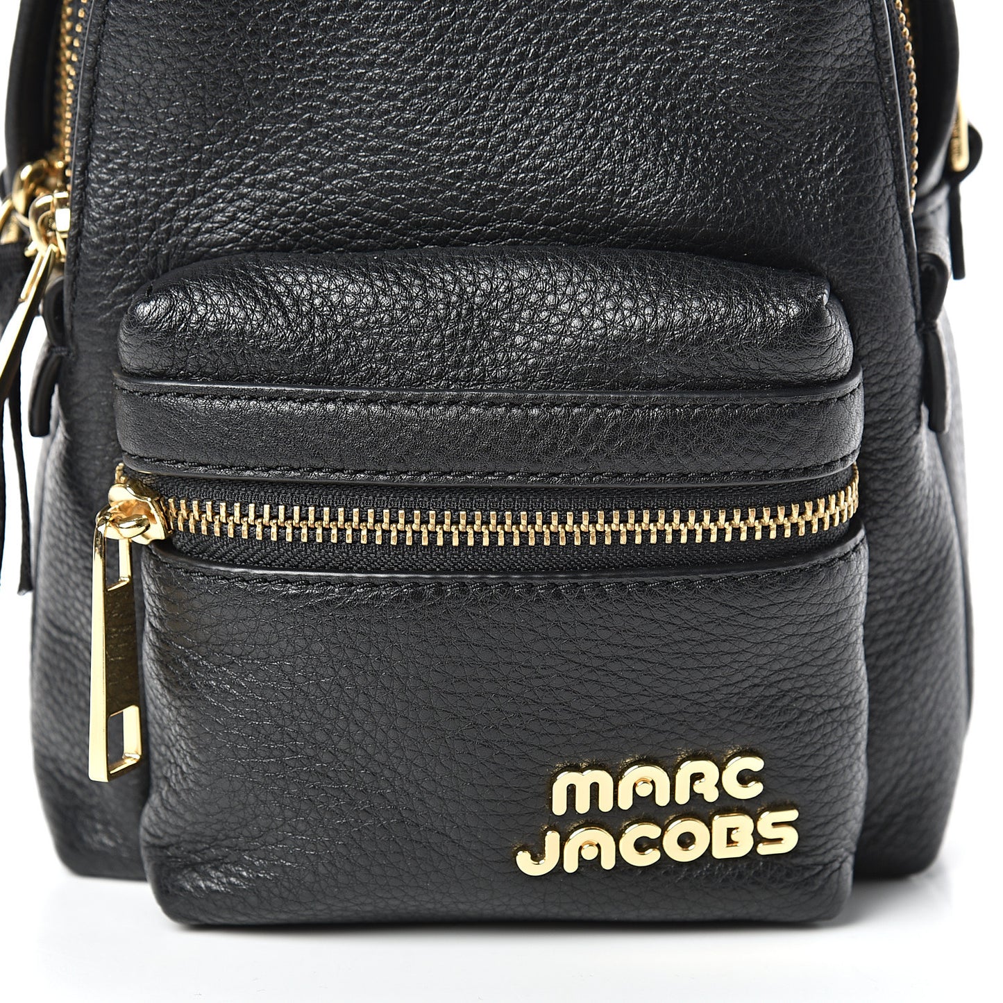 Pebbled Calfskin Backpack Black