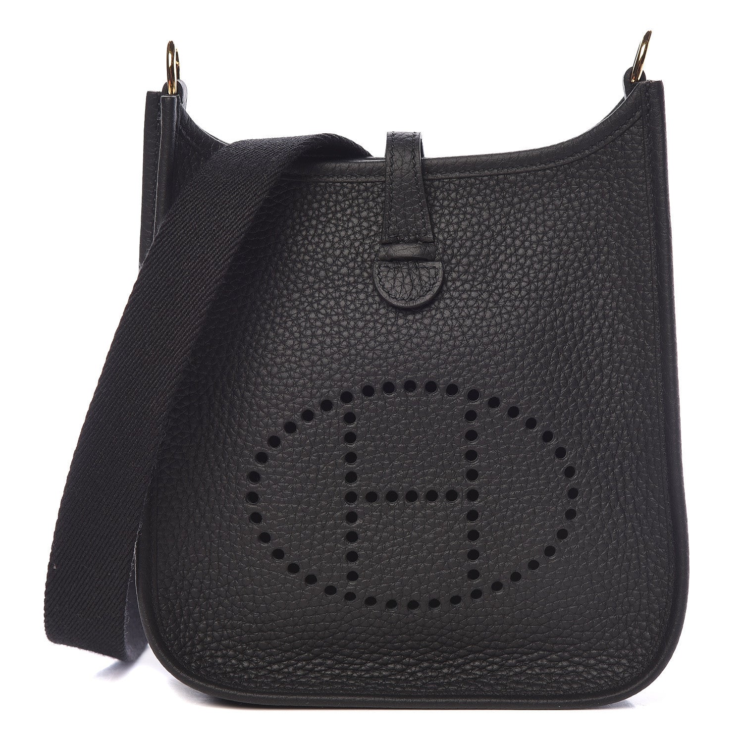Hermes Taurillon Clemence Evelyne TPM Black 1 of 11