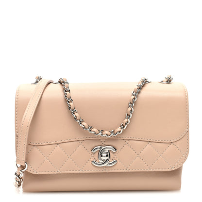 Chanel Calfskin Mini Tramezzo Flap Beige 1 of 12