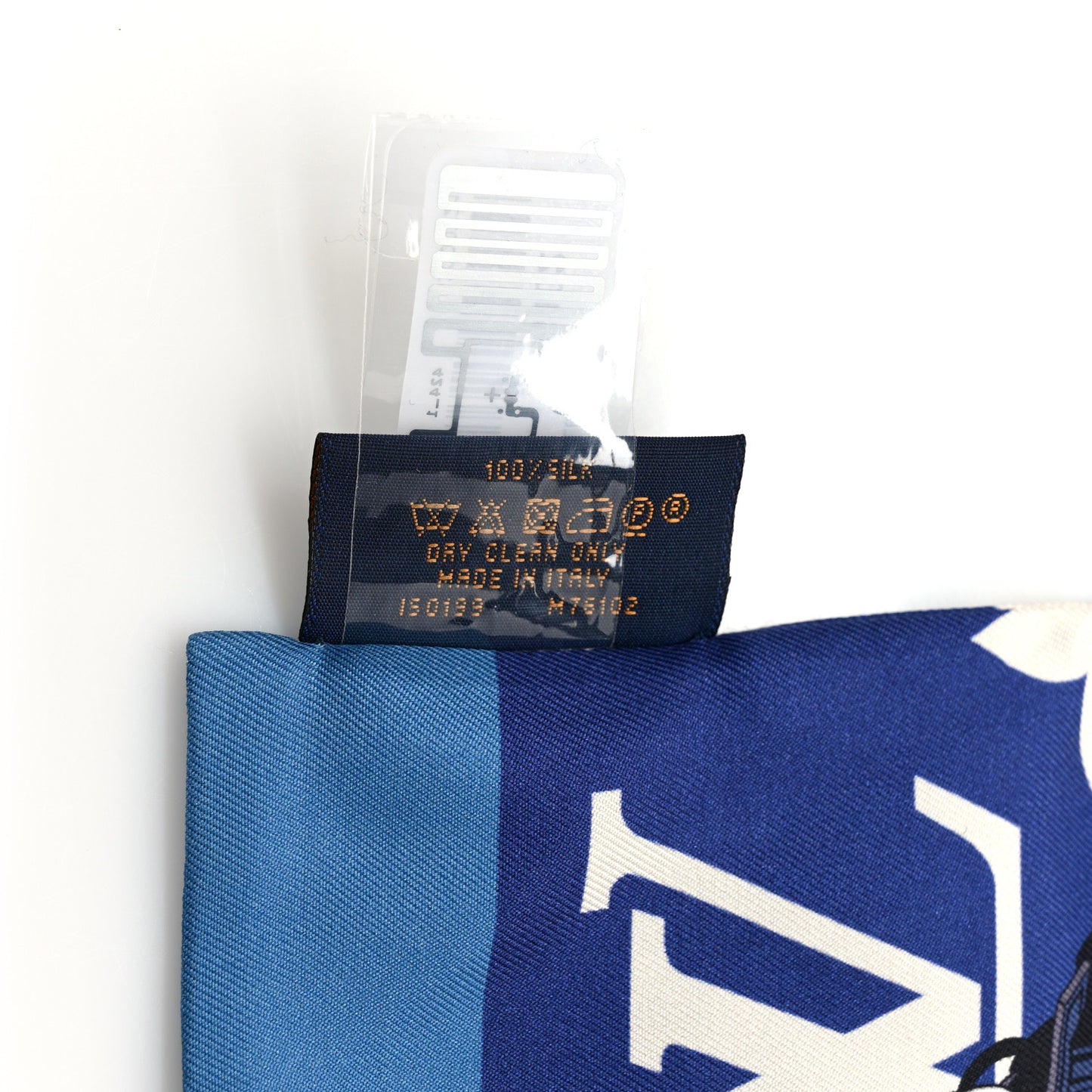 Silk Monogram Escale Confidential Bandeau Blue