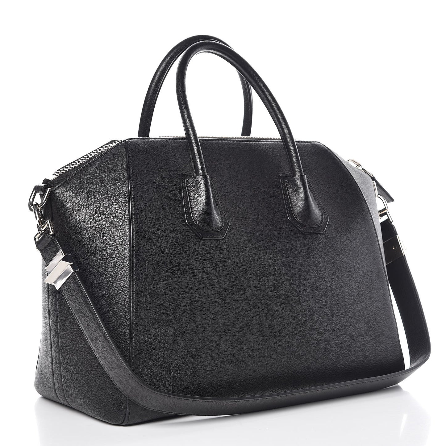 Sugar Goatskin Medium Antigona Black