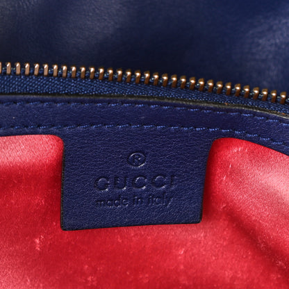 Gucci Velvet Matelasse Medium GG Marmont Shoulder Bag Cobalt Blue 6 of 8