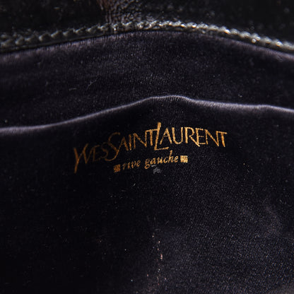 Saint Laurent Textured Patent Monogram Small Belle De Jour Clutch Black 6 of 10