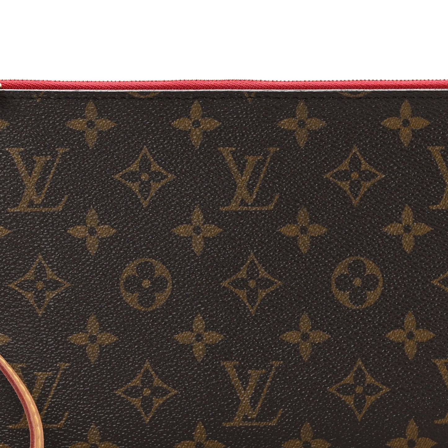 LOUIS VUITTON Monogram Neverfull MM GM Pochette Cherry