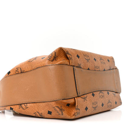MCM Visetos Drawstring Shopper Cognac 9 of 10