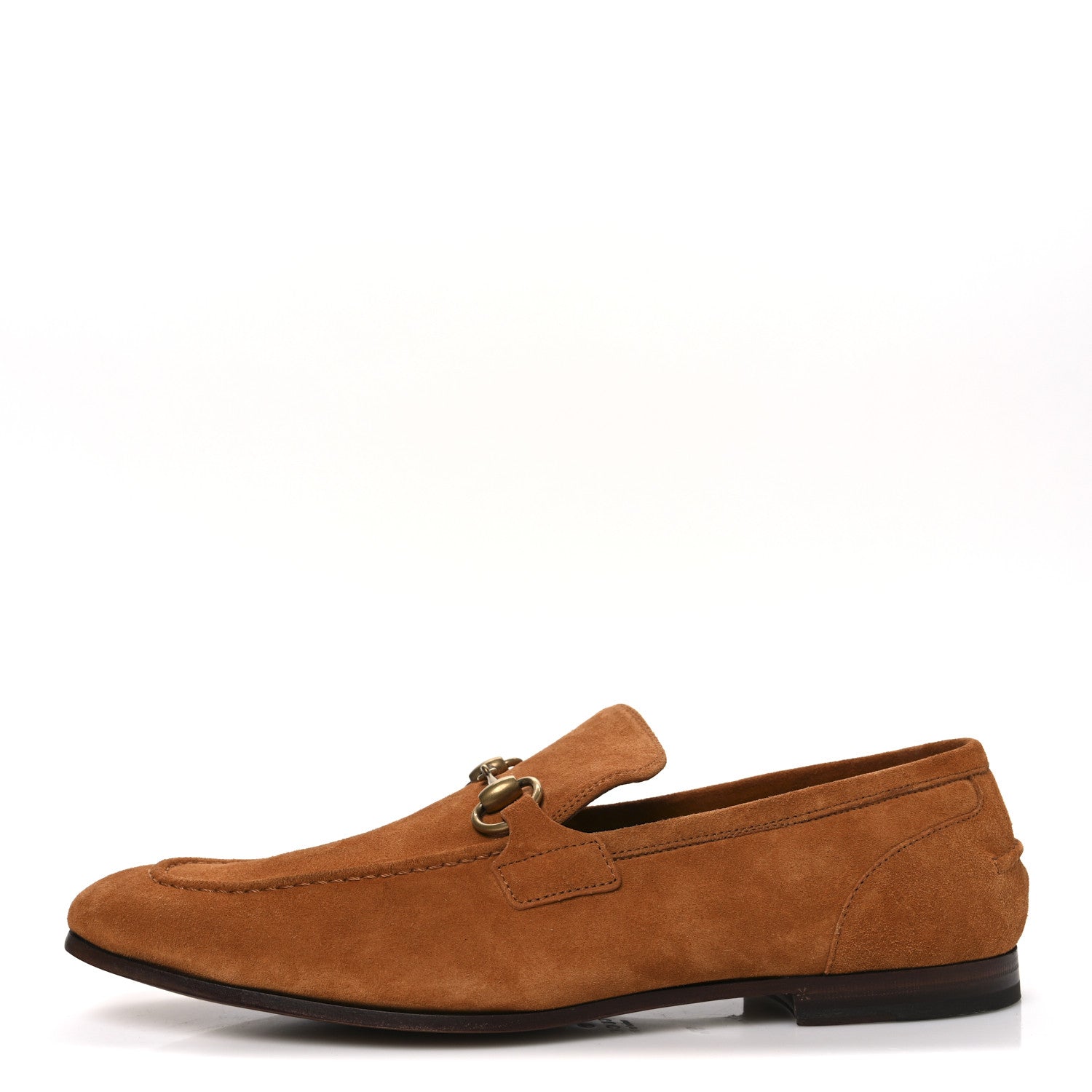 Gucci Suede Horsebit Mens Jordaan Loafers 9.5 Harness Brown 1 of 11