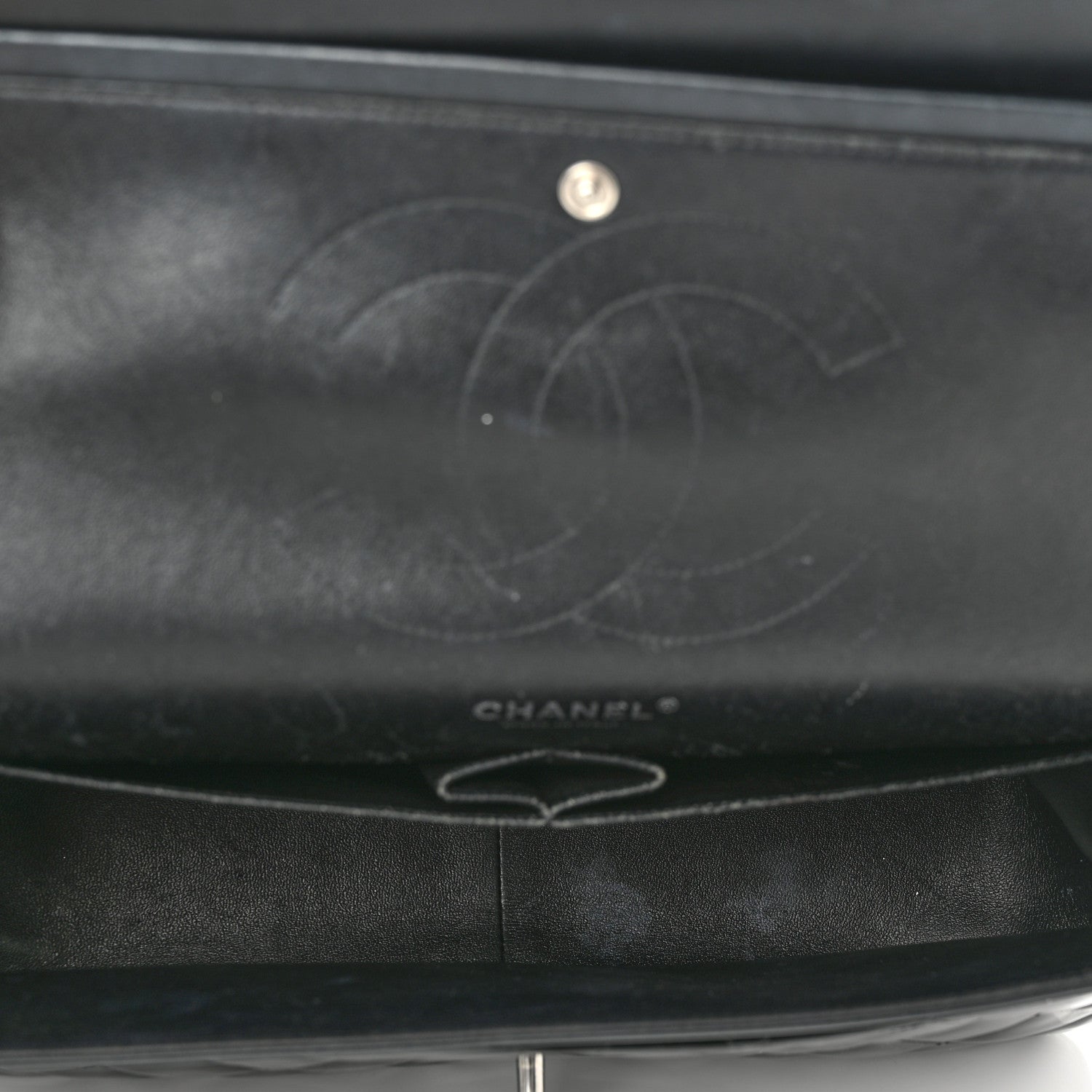 Chanel Patent Quilted Jumbo Double Flap Black 5 of 10