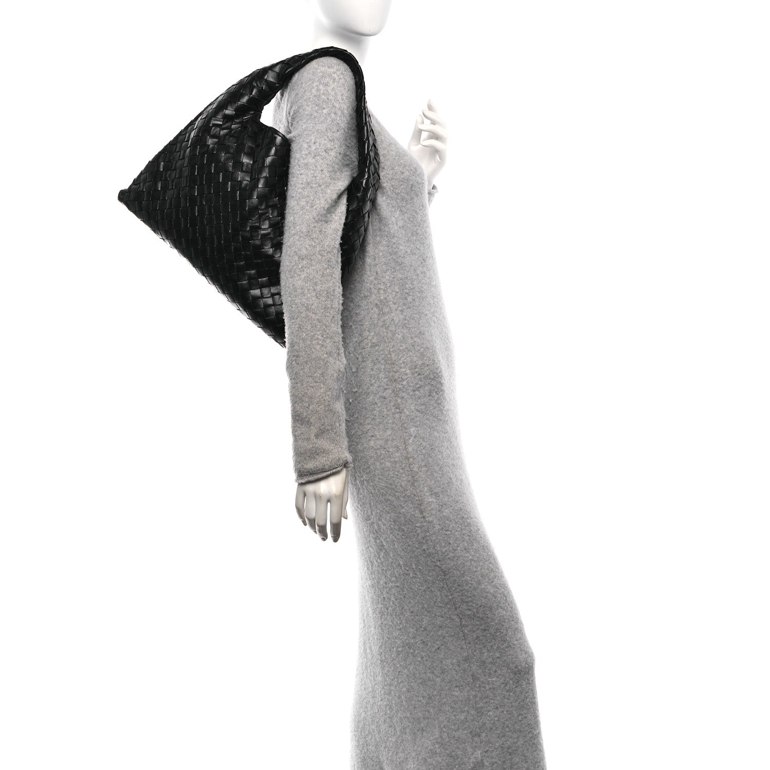 Bottega Veneta Calfskin Intrecciato Small Hop Black 2 of 11