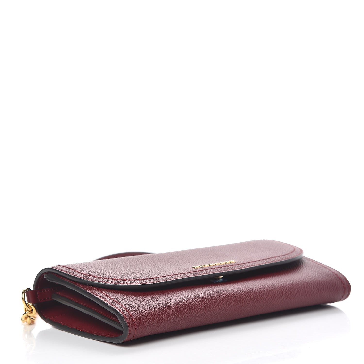 Burberry Grainy Calfskin Henley Wallet On Chain Burgundy 4 of 12