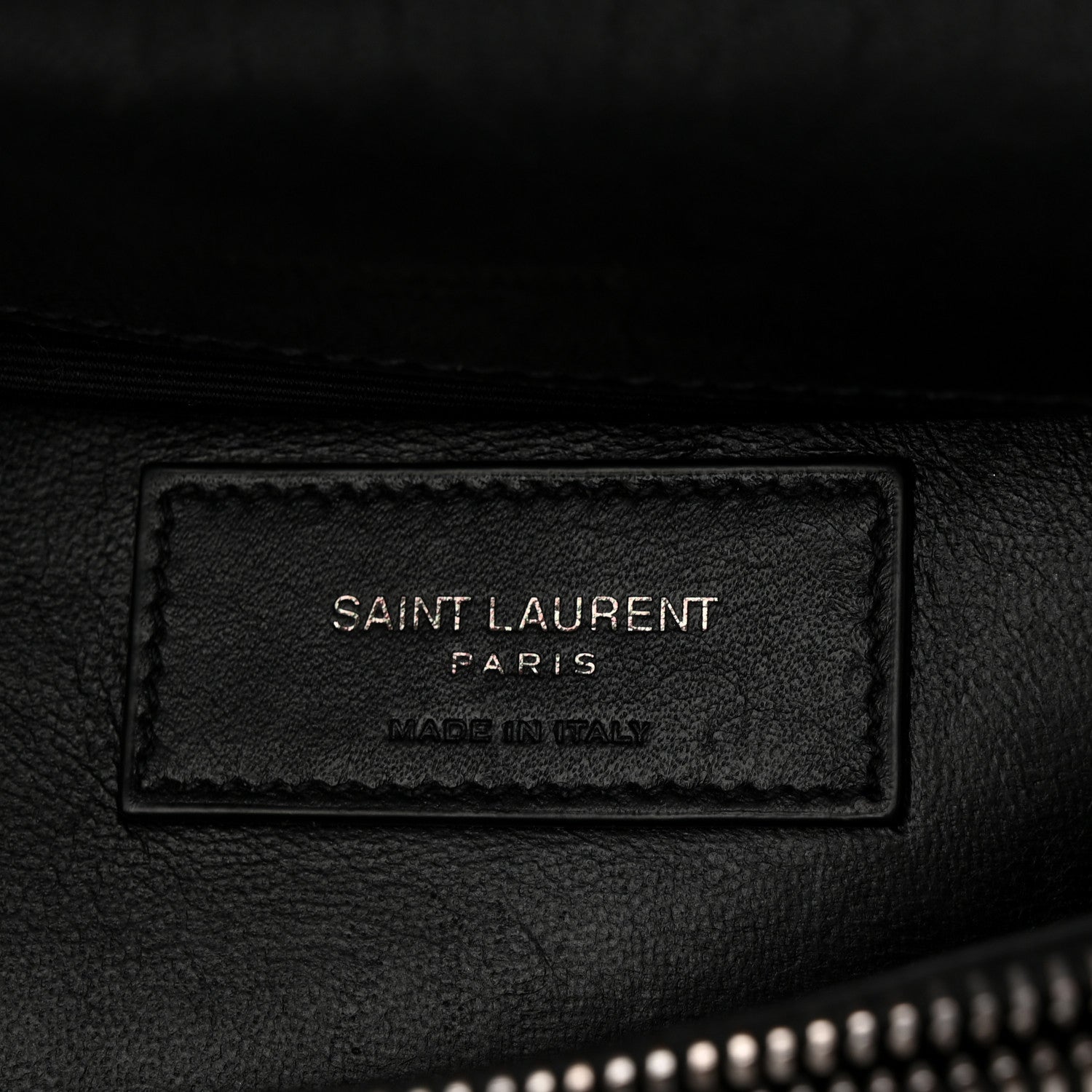 Saint Laurent Sheepskin Matelasse Chevron Monogram Large College Satchel Black 6 of 10