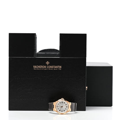 Vacheron Constantin 18K Pink Gold Alligator Diamond Bezel 37mm Overseas Automatic Watch 47560/D01R-9672 8 of 8