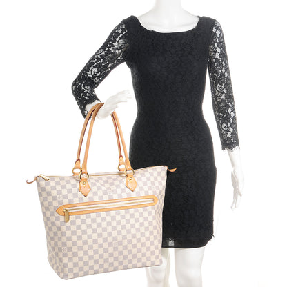 Louis Vuitton Damier Azur Saleya GM 2 of 7