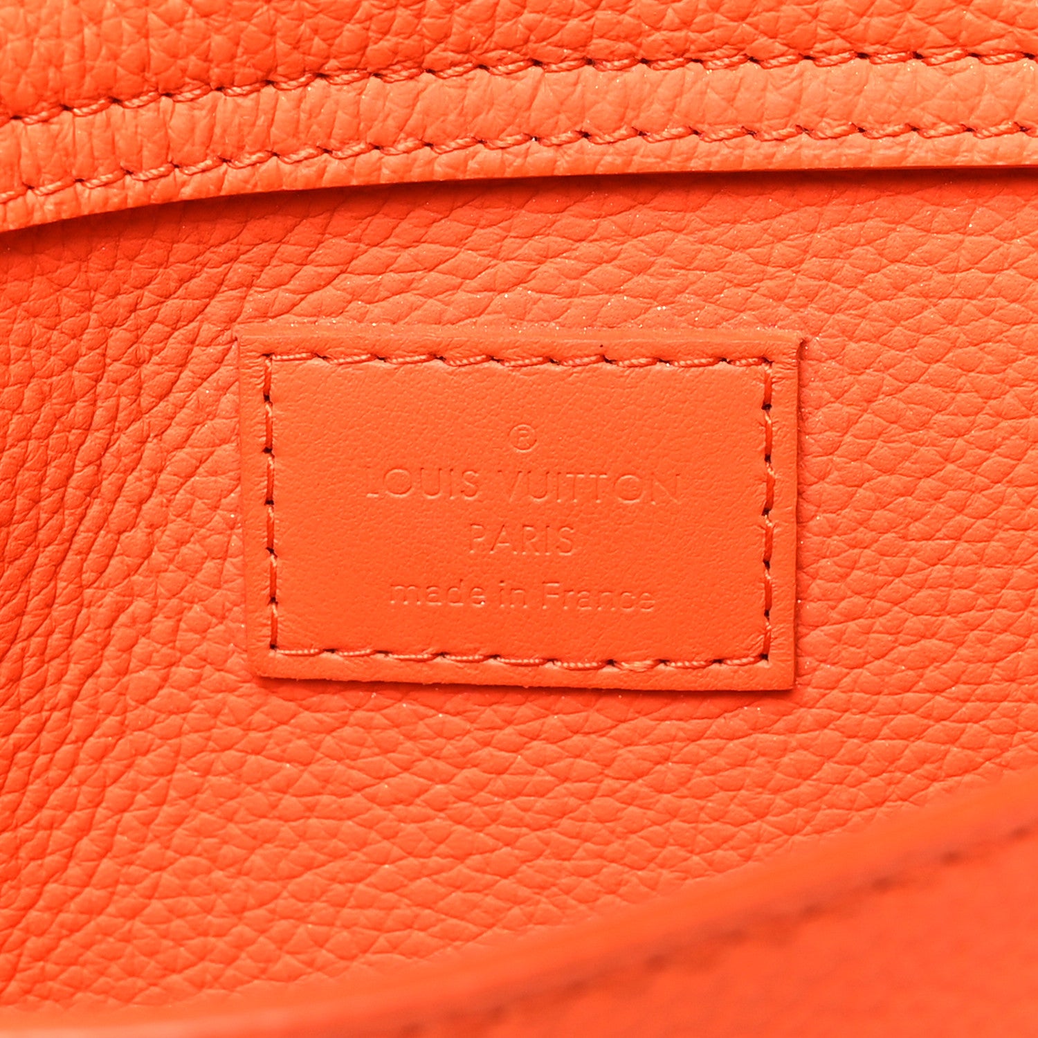 Louis Vuitton Grained Calfskin Aerogram New Sling Orange 7 of 10