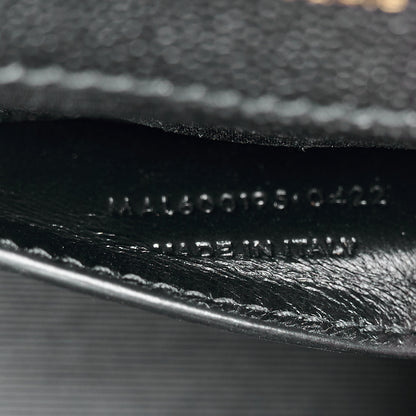 Saint Laurent Grain De Poudre Textured Mixed Matelasse Triquilt Small Monogram Satchel Black 8 of 11