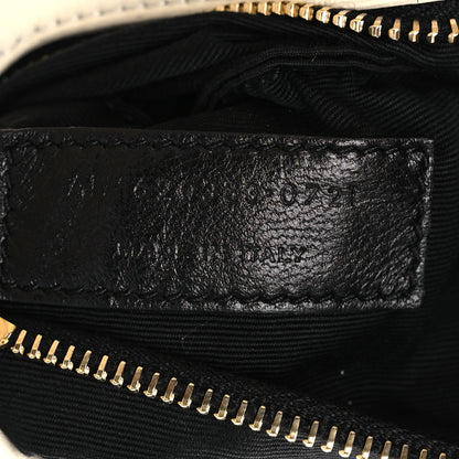 Saint Laurent Boucle Tweed Quilted Toy Loulou Puffer Monogram Chain Satchel Crema Soft 6 of 12