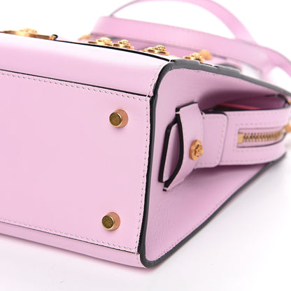 Versace Calfskin Medusa Stud Tribute Tote Pink 9 of 9