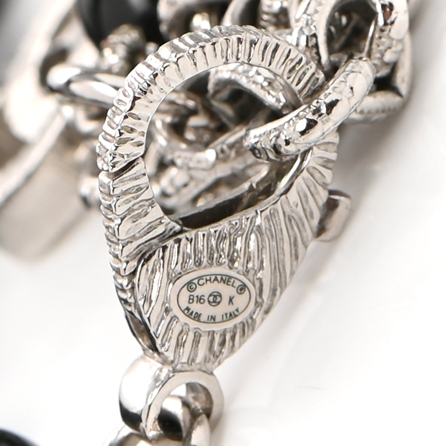 Bead Crystal Multi Strand CC Smiley Emoji Necklace Silver Black