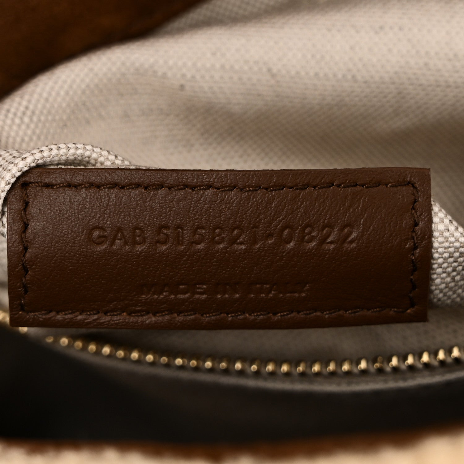 Saint Laurent Suede Shearling Patchwork Monogram Medium Jamie Brown Beige 7 of 10
